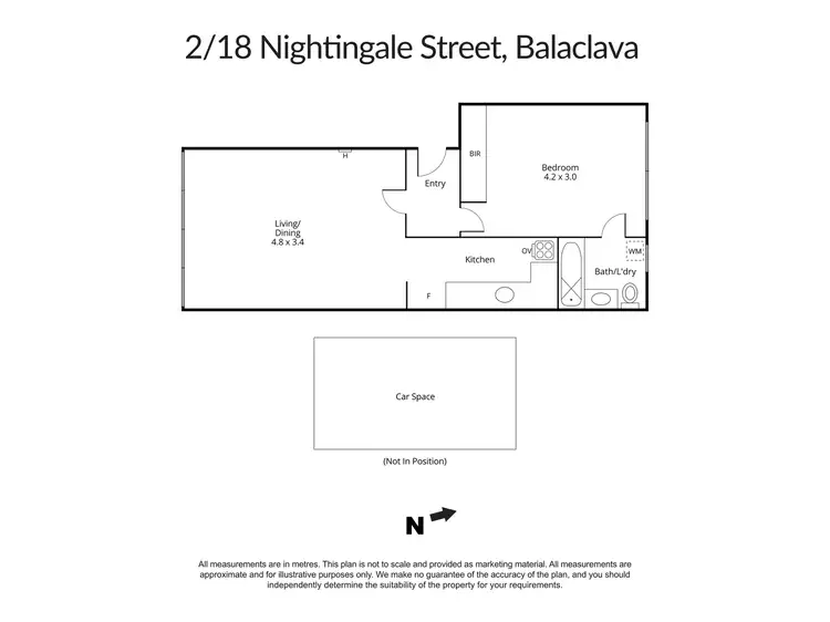 Floorplan of Homely apartment listing, 2/18 Nightingale Street, Balaclava VIC 3183