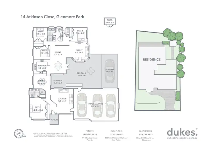 Floorplan of Homely house listing, 14 Atkinson Close, Glenmore Park NSW 2745