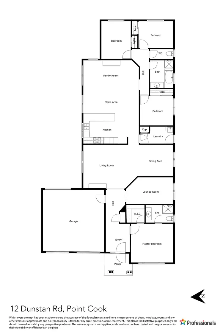 Floorplan of Homely house listing, 12 Dunstan Road, Point Cook VIC 3030