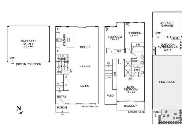 Floorplan of Homely townhouse listing, 8 Mulberry Avenue, Cheltenham VIC 3192