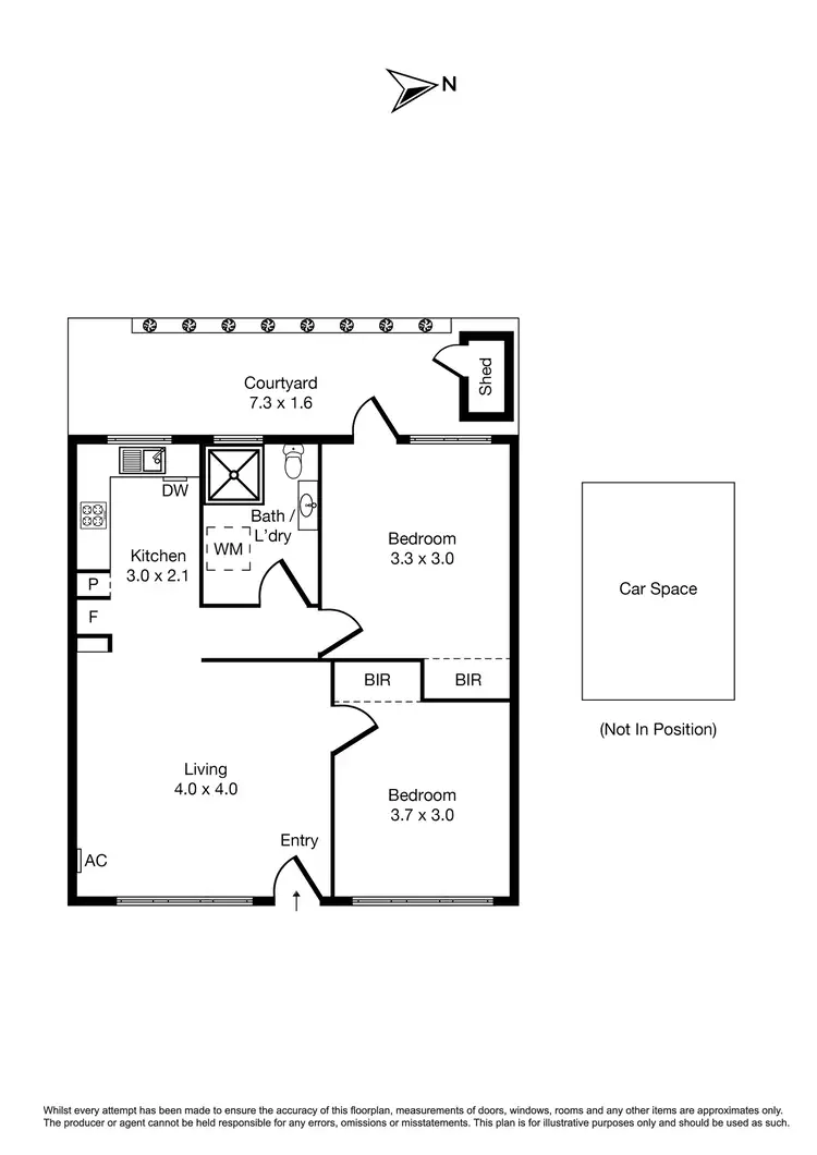 Floorplan of Homely apartment listing, 2/46 Foam Street, Elwood VIC 3184