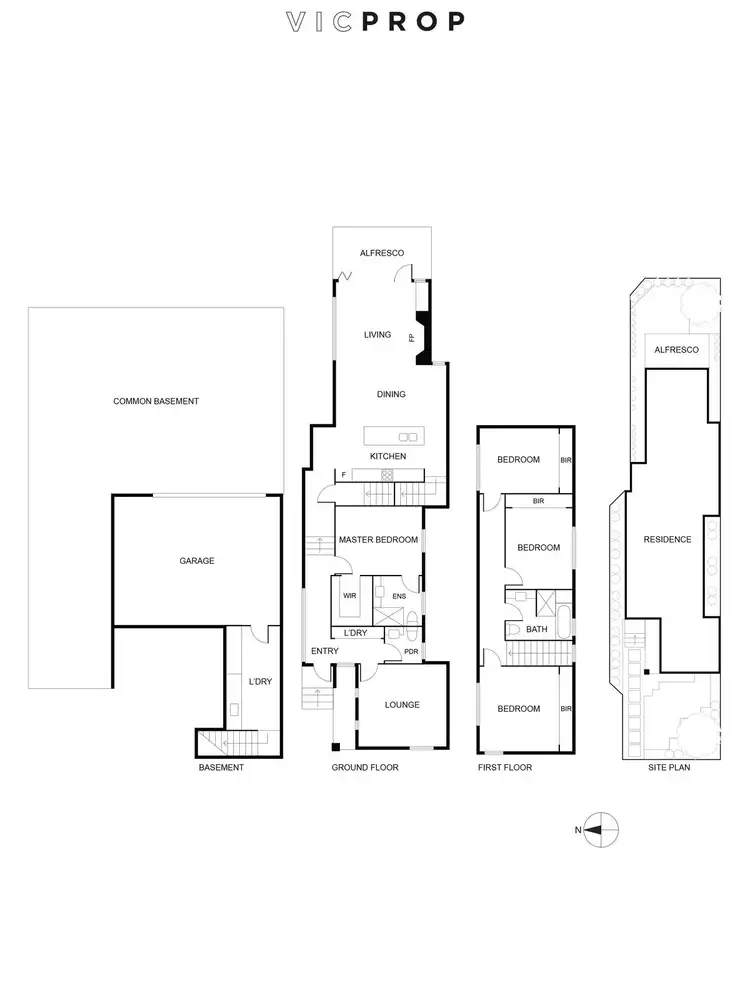 Floorplan of Homely townhouse listing, 1/20 Edgevale Road, Kew VIC 3101