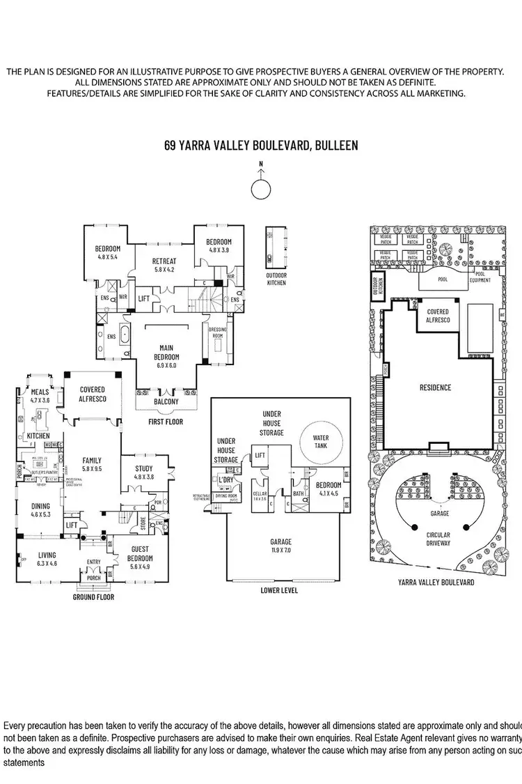 Floorplan of Homely house listing, 69 Yarra Valley Boulevard, Bulleen VIC 3105