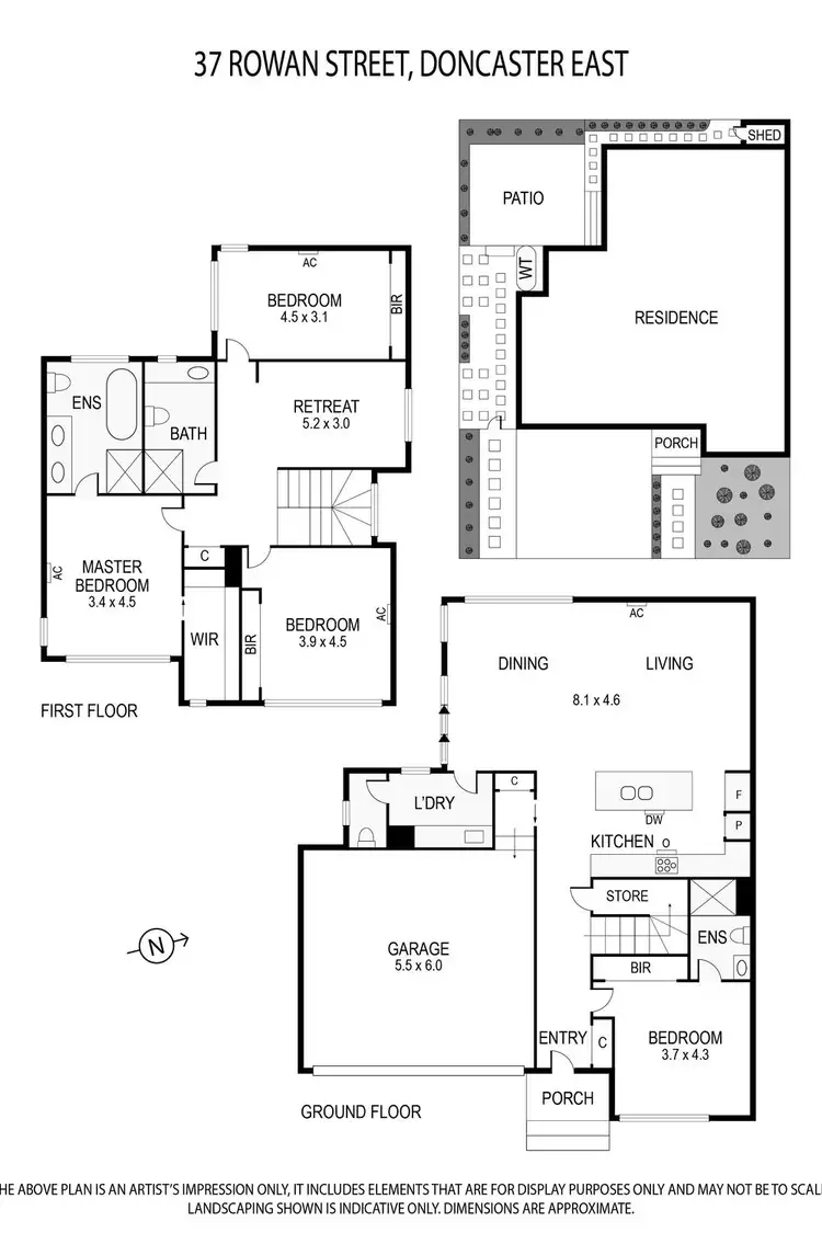 Floorplan of Homely house listing, 37 Rowan Street, Doncaster East VIC 3109
