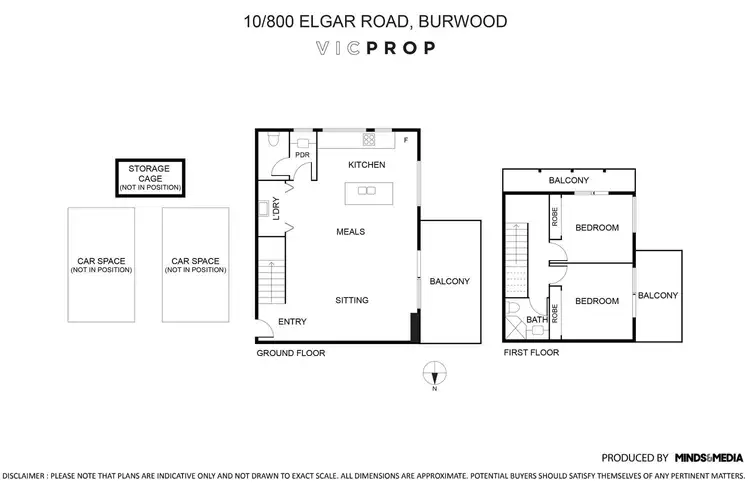 Floorplan of Homely apartment listing, 10/800 Elgar Road, Doncaster VIC 3108