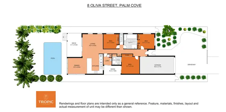 Floorplan of Homely house listing, 8 Oliva Street, Palm Cove QLD 4879