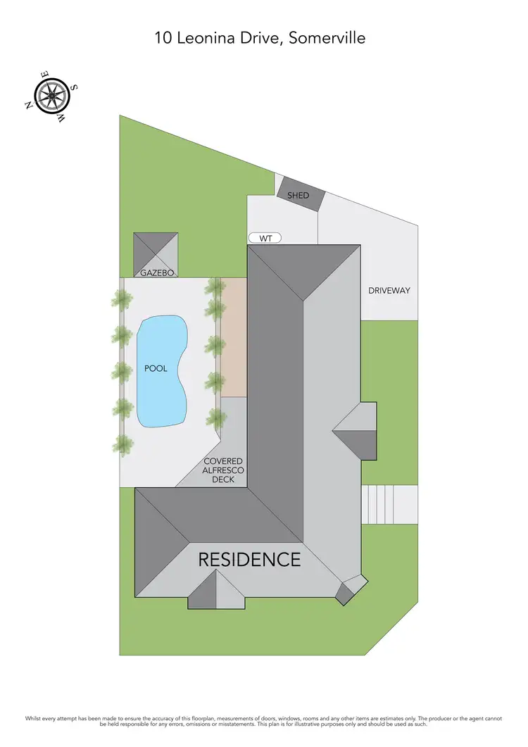 Floorplan of Homely house listing, 10 Leonina Court, Somerville VIC 3912