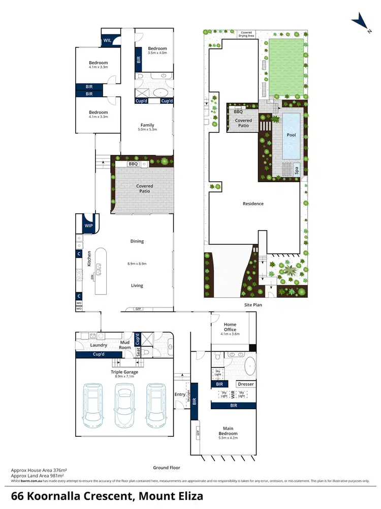 Floorplan of Homely house listing, 66 Koornalla Crescent, Mount Eliza VIC 3930