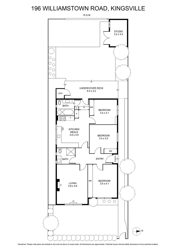 Floorplan of Homely house listing, 196 Williamstown Road, Kingsville VIC 3012