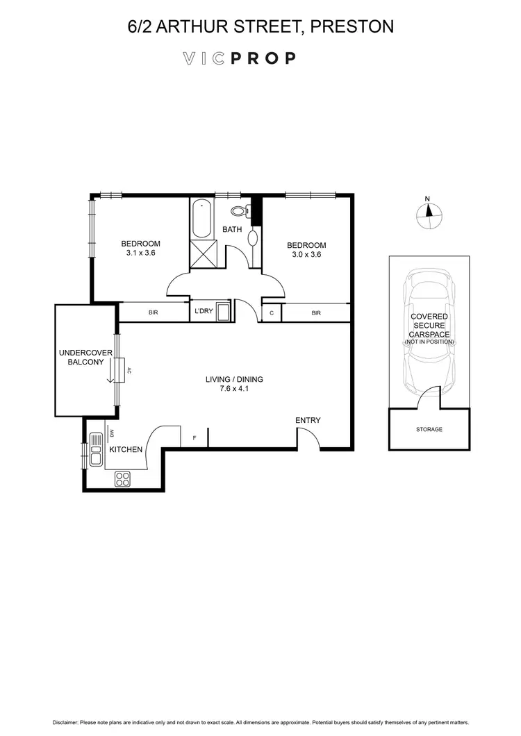 Floorplan of Homely apartment listing, 6/2 Arthur Street, Preston VIC 3072
