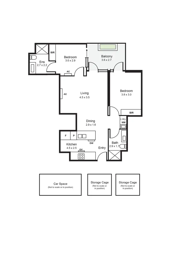 Floorplan of Homely apartment listing, 102/1110 Dandenong Road, Carnegie VIC 3163
