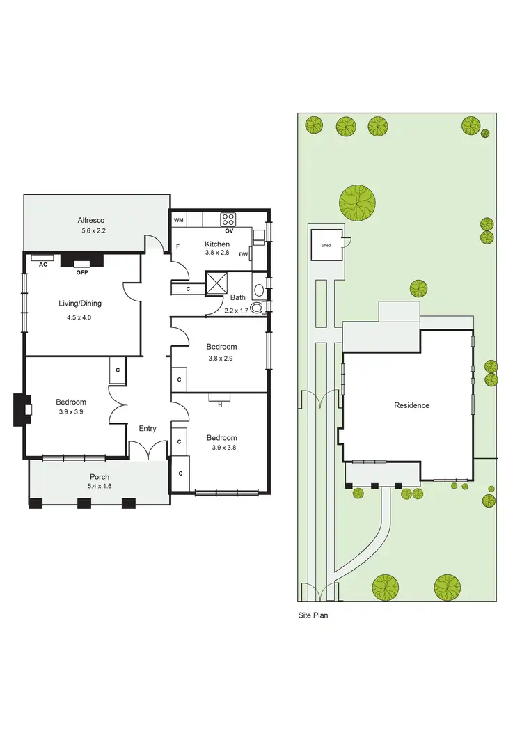 Floorplan of Homely house listing, 48 Shepparson Avenue, Carnegie VIC 3163