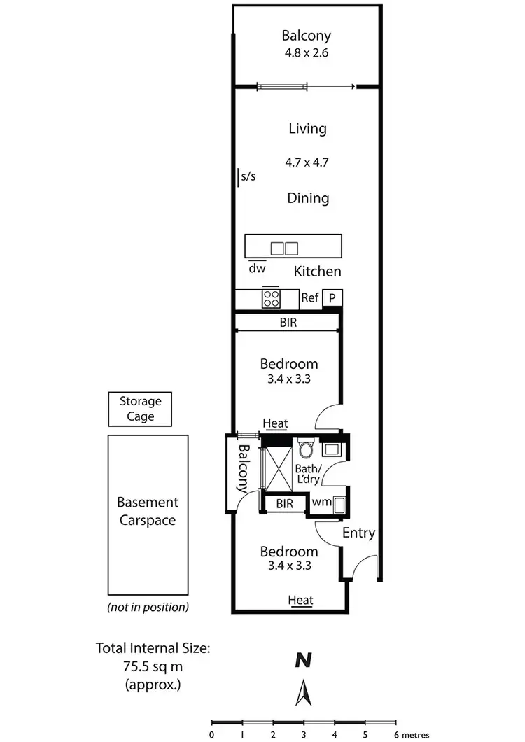 Floorplan of Homely apartment listing, G01/677 Glen Huntly Road, Caulfield VIC 3162