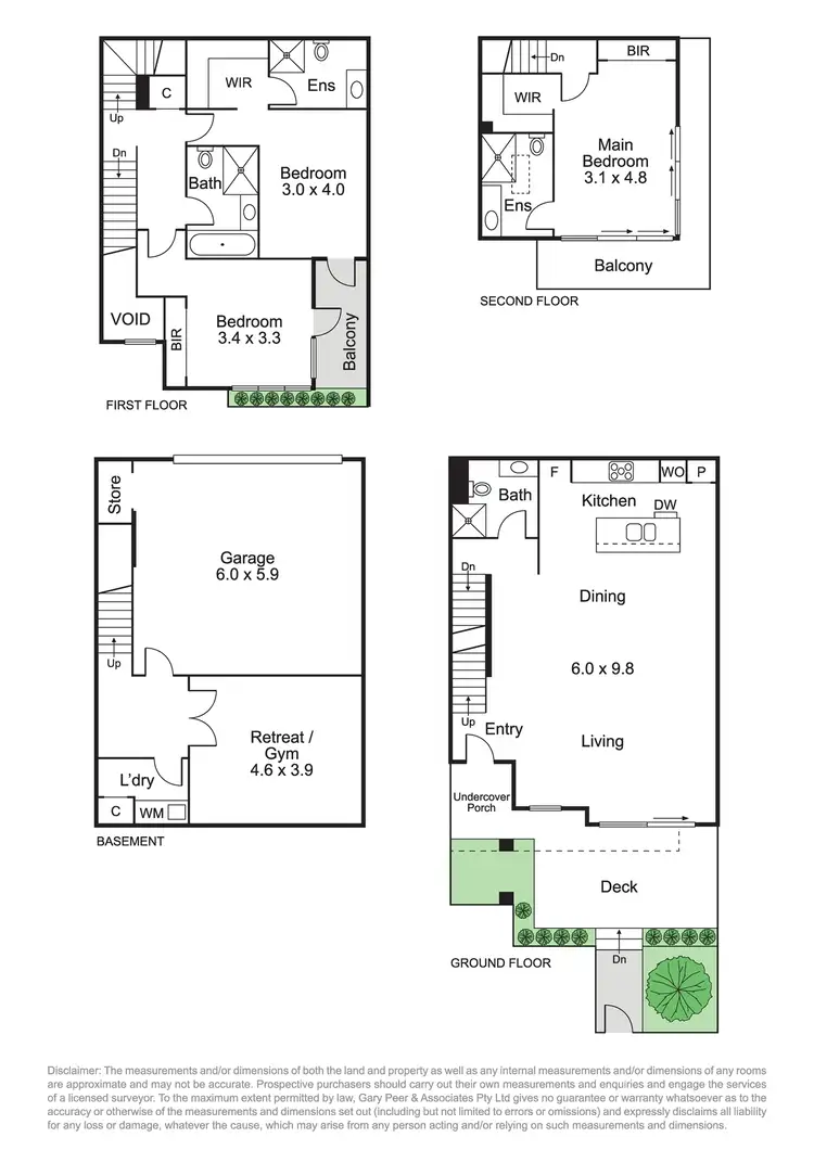 Floorplan of Homely townhouse listing, 2/3 Claire Street, Mckinnon VIC 3204