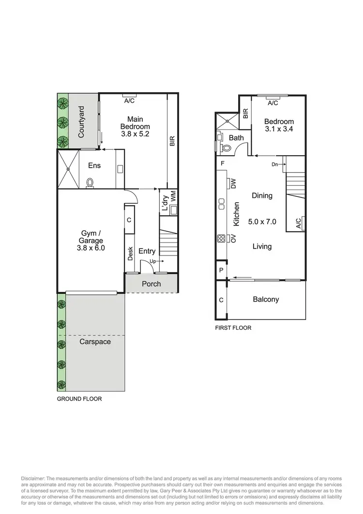 Floorplan of Homely townhouse listing, 5/141 Alma Road, St Kilda East VIC 3183