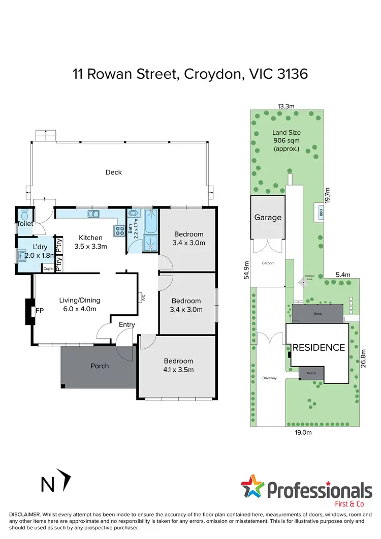 Floorplan of Homely house listing, 11 Rowan Street, Croydon VIC 3136