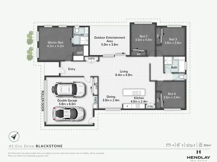 Floorplan of Homely house listing, 45 Eric Drive, Blackstone QLD 4304