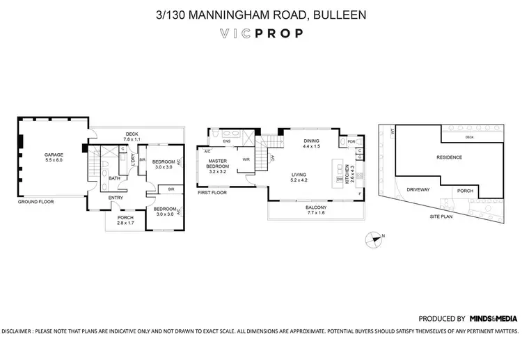 Floorplan of Homely house listing, 3/130 Manningham Road, Bulleen VIC 3105