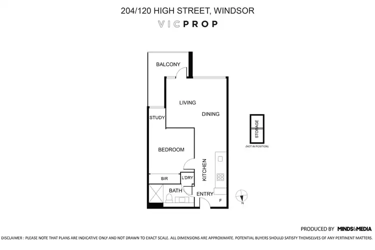 Floorplan of Homely apartment listing, 204/120 High Street, Windsor VIC 3181