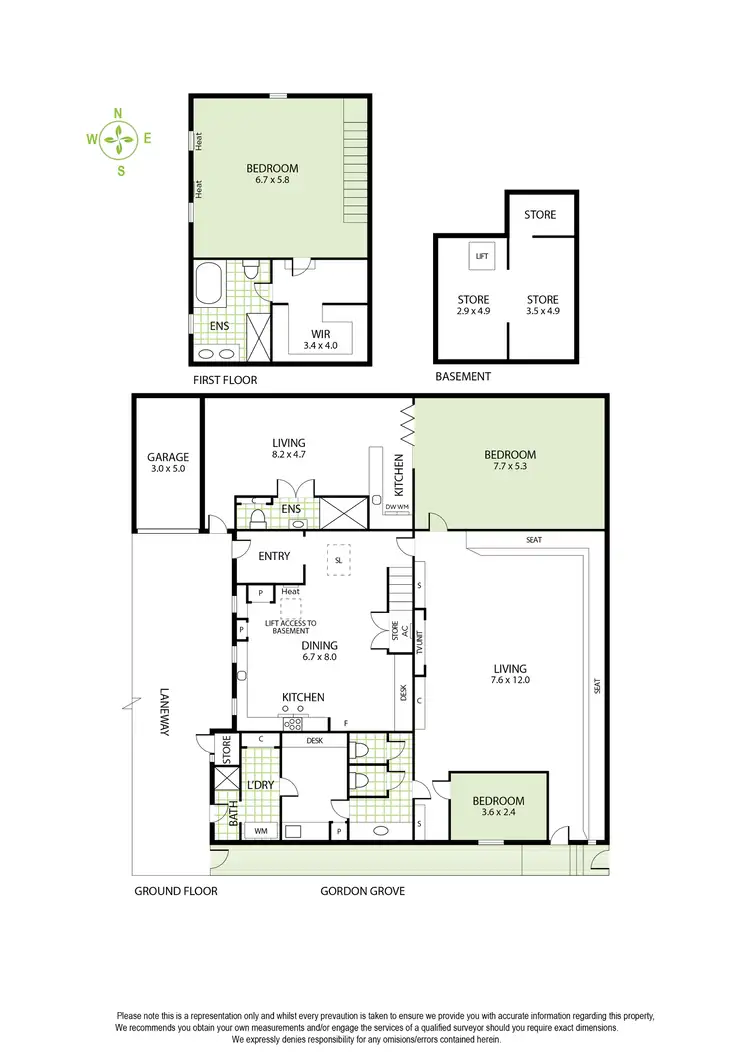 Floorplan of Homely house listing, 1A Gordon Grove, Malvern VIC 3144