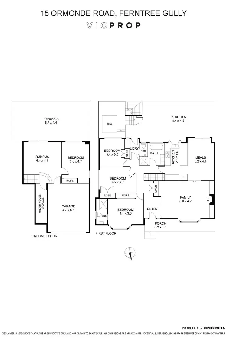 Floorplan of Homely house listing, 15 Ormonde Road, Ferntree Gully VIC 3156