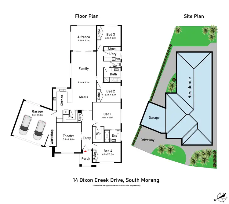 Floorplan of Homely house listing, 14 Dixon Creek Drive, South Morang VIC 3752