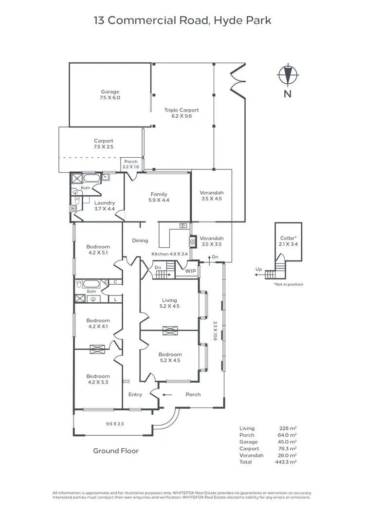 Floorplan of Homely house listing, 13 Commercial Road, Hyde Park SA 5061