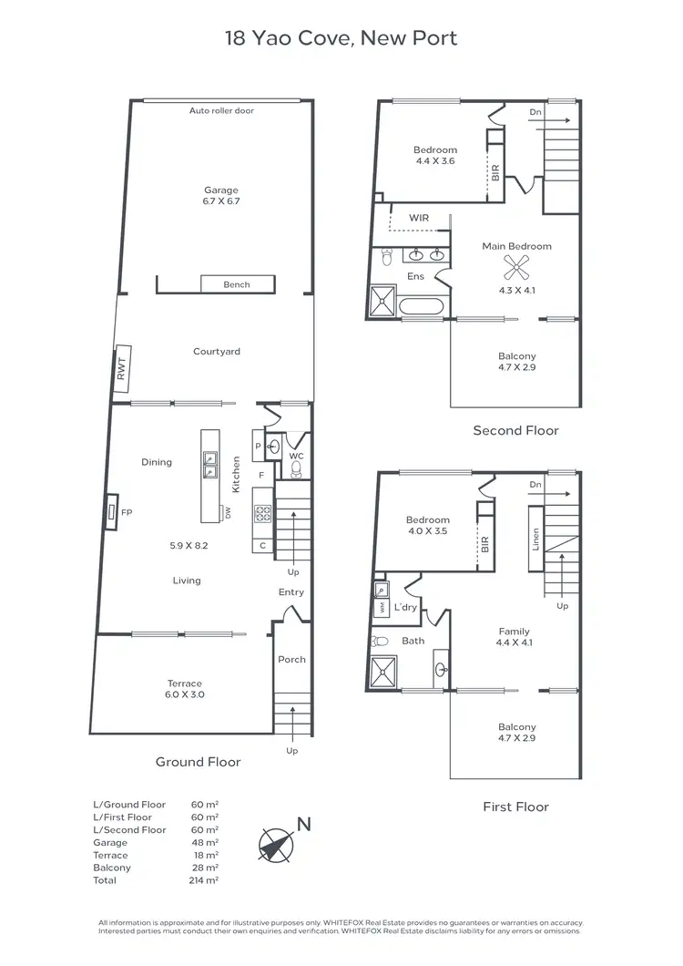 Floorplan of Homely townhouse listing, 18 Yao Cove, New Port SA 5015