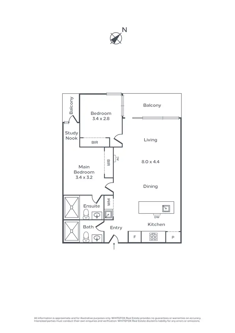 Floorplan of Homely apartment listing, 310/338 Gore Street, Fitzroy VIC 3065