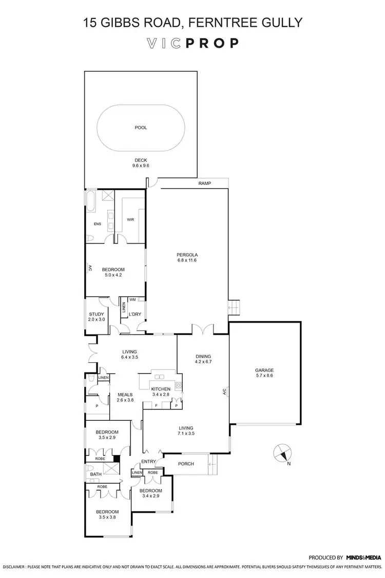 Floorplan of Homely house listing, 15 Gibbs Road, Ferntree Gully VIC 3156