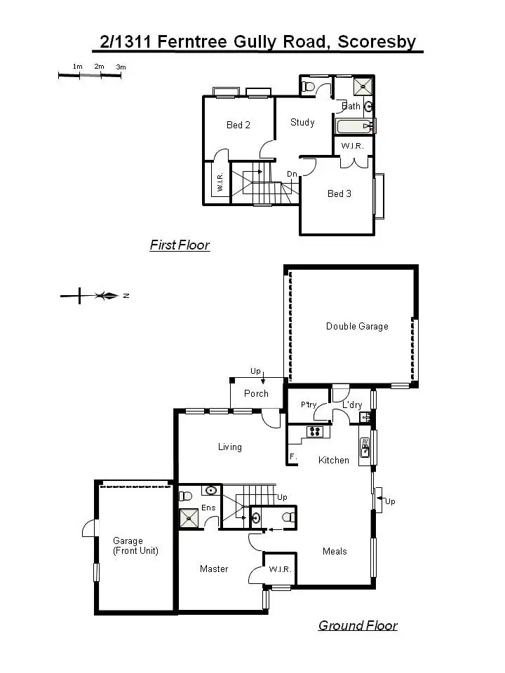 Floorplan of Homely townhouse listing, 2/1311 Ferntree Gully Road, Scoresby VIC 3179