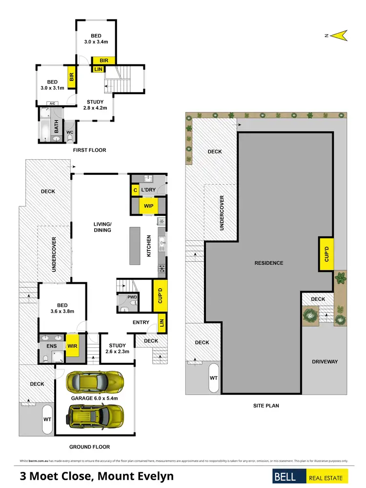 Floorplan of Homely house listing, 3 Moet Close, Mount Evelyn VIC 3796