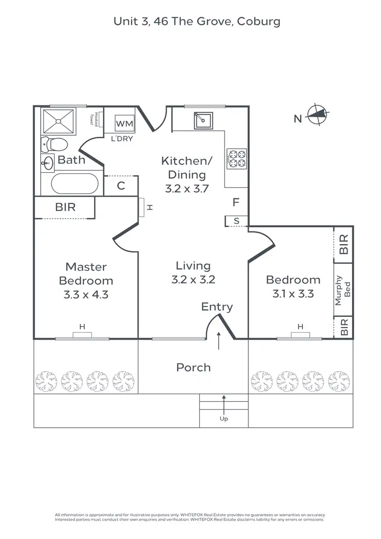 Floorplan of Homely apartment listing, 3/46 The Grove, Coburg VIC 3058
