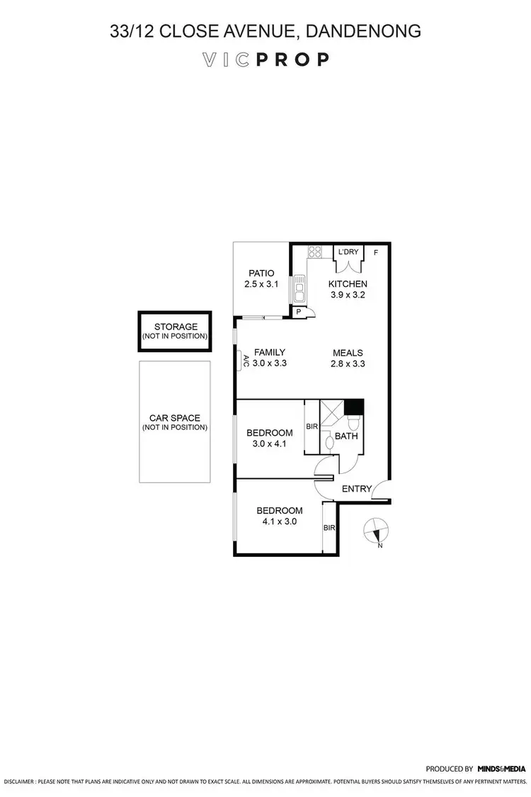 Floorplan of Homely apartment listing, 33/12 Close Avenue, Dandenong VIC 3175