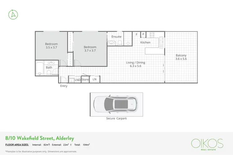 Floorplan of Homely unit listing, 8/10 Wakefield Street, Alderley QLD 4051