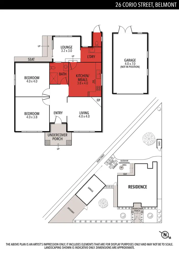 Floorplan of Homely house listing, 26 Corio Street, Belmont VIC 3216