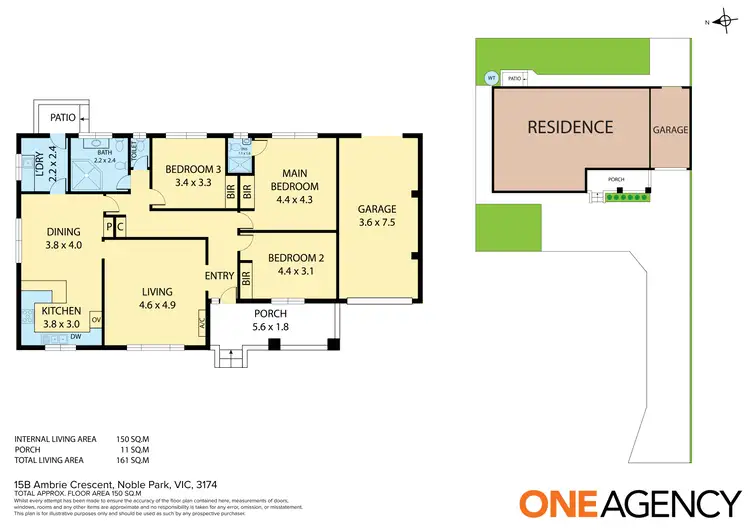 Floorplan of Homely unit listing, 15B Ambrie Crescent, Noble Park VIC 3174
