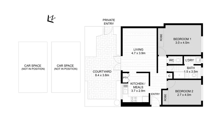 Floorplan of Homely apartment listing, 8/767 Malvern Road, Toorak VIC 3142
