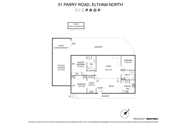 Floorplan of Homely house listing, 51 Parry Road, Eltham North VIC 3095