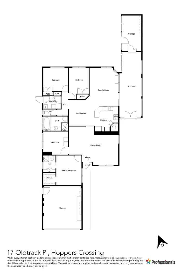 Floorplan of Homely house listing, 17 Oldtrack Place, Hoppers Crossing VIC 3029