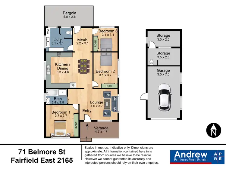 Floorplan of Homely house listing, 71 Belmore Street, Fairfield East NSW 2165