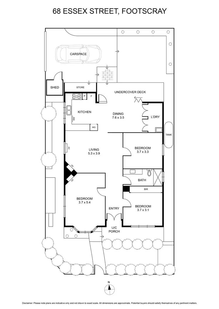 Floorplan of Homely house listing, 68 Essex Street, Footscray VIC 3011