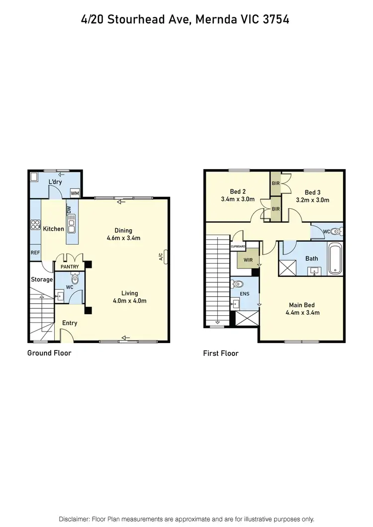 Floorplan of Homely townhouse listing, 4/20 Stourhead Avenue, Mernda VIC 3754