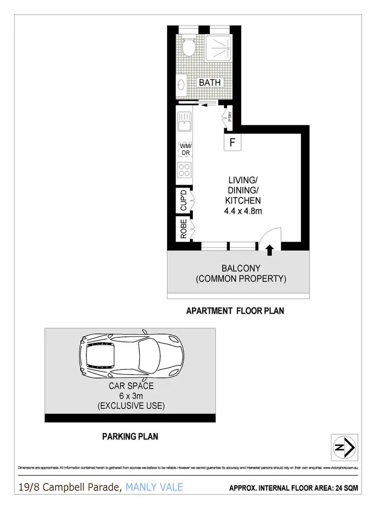 Floorplan of Homely apartment listing, 19/8 Campbell Parade, Manly Vale NSW 2093