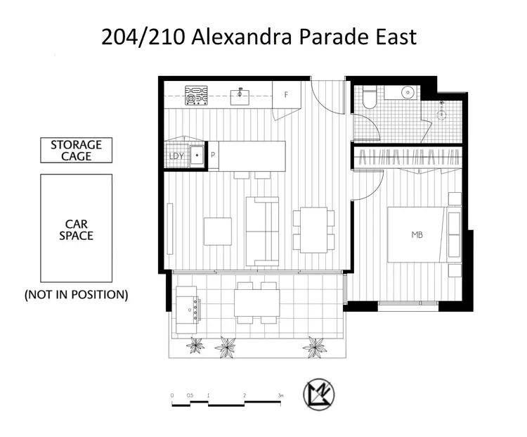 Floorplan of Homely apartment listing, 204/210 Alexandra Parade East, Clifton Hill VIC 3068