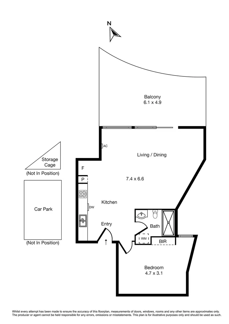 Floorplan of Homely apartment listing, 203/65 Grosvenor Street, Balaclava VIC 3183