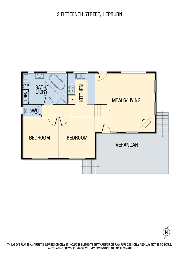 Floorplan of Homely house listing, 2 Fifteenth Street, Hepburn VIC 3461