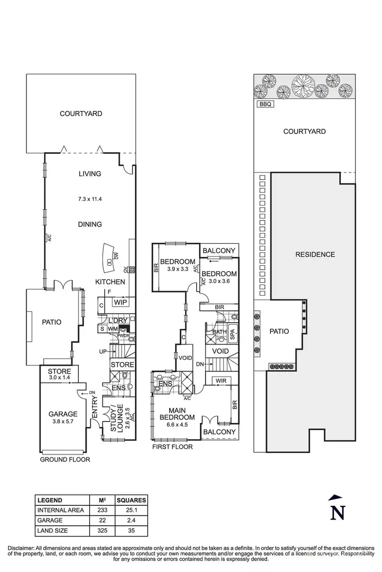 Floorplan of Homely townhouse listing, 1/101 James Street, Templestowe VIC 3106