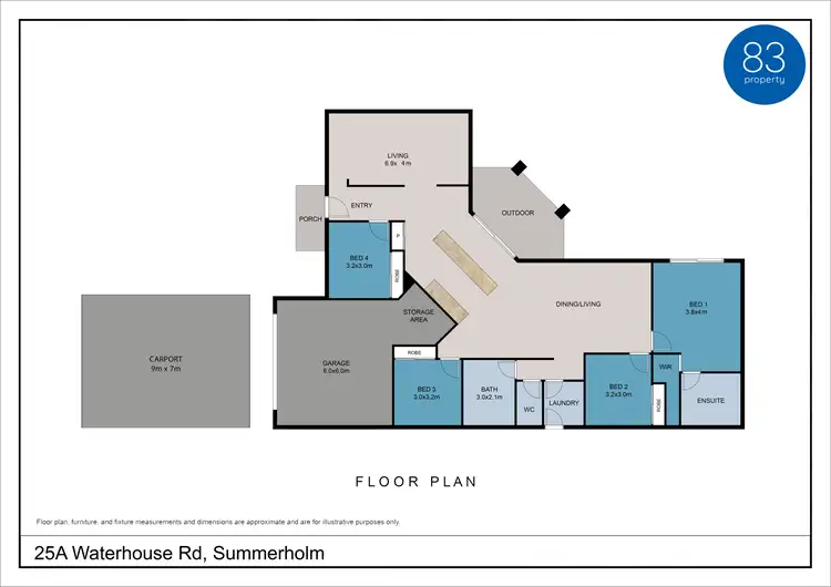 Floorplan of Homely house listing, 25A Waterhouse Road, Summerholm QLD 4341