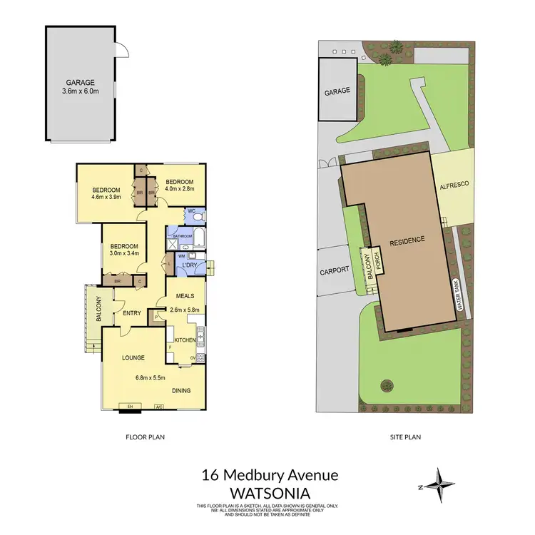 Floorplan of Homely house listing, 16 Medbury Avenue, Watsonia VIC 3087